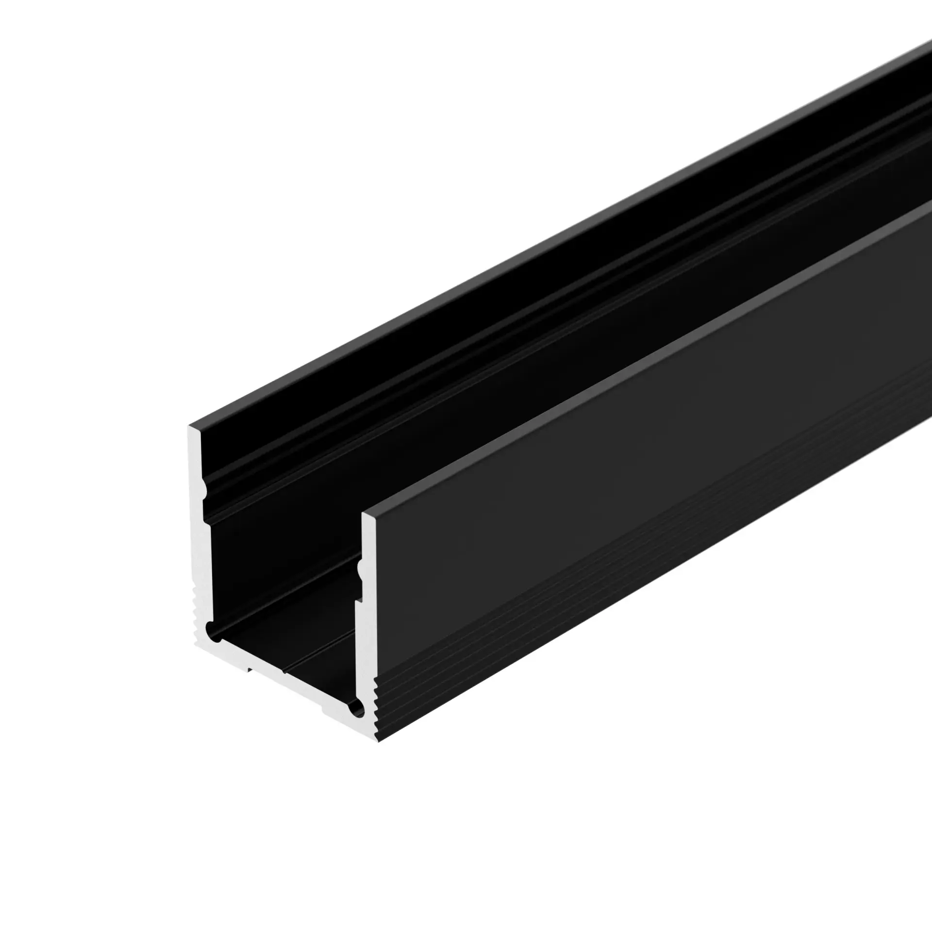 Профиль SL-SLIM20-H20-3000 BLACK (BY), ракурс 2