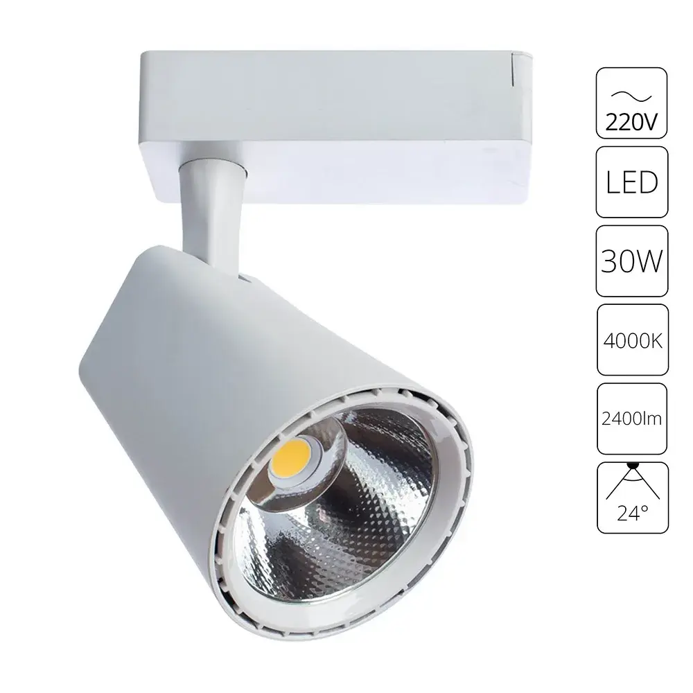Светильник для однофазного трека Arte Lamp A1830PL-1WH AMICO — белый