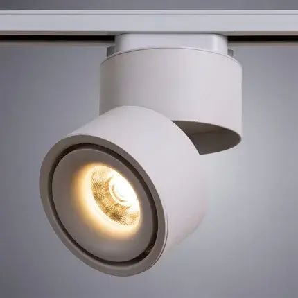 Светильник для однофазного трека Arte Lamp A7716PL-1WH ARCTURUS TRACK — белый, ракурс 2