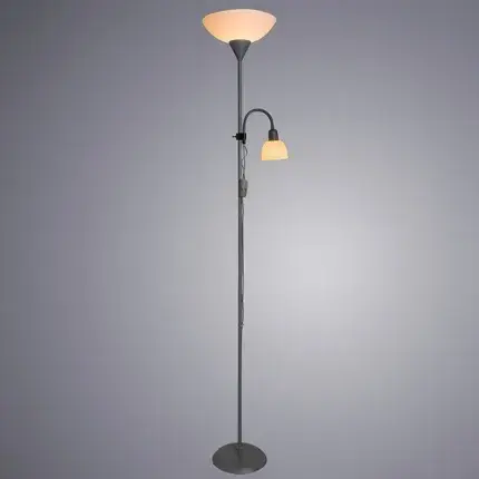 Торшер Arte Lamp A9569PN-2SI DUETTO — серебряный, ракурс 2