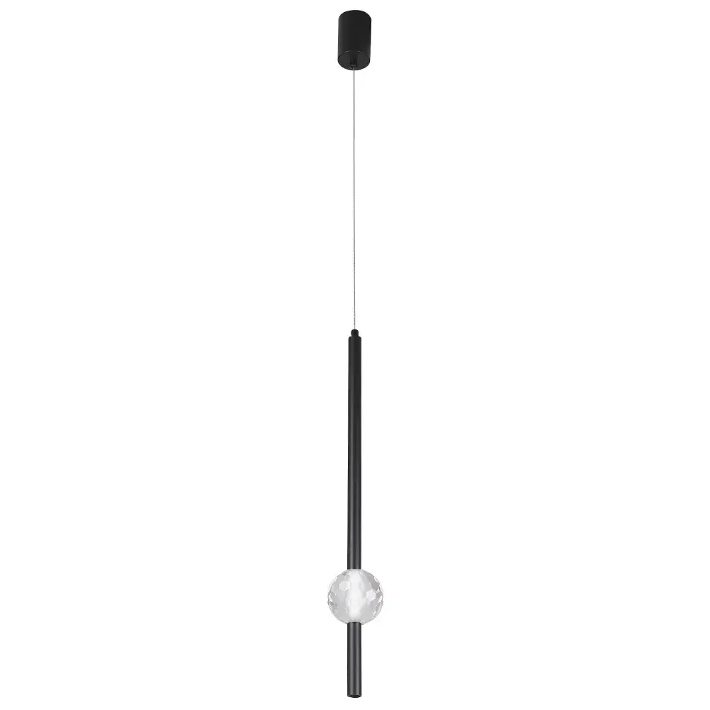 Светильник Crystal Lux ELVIRA SP8W LED 4000K BLACK — черный