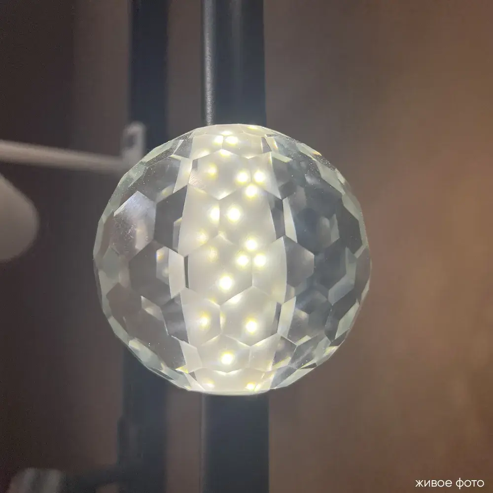 Светильник Crystal Lux ELVIRA SP8W LED 4000K BLACK — черный, ракурс 5