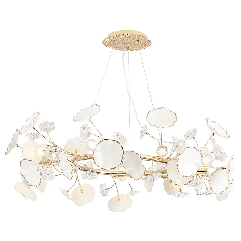 Люстра Crystal Lux MARGO SP9R — золотой, ракурс 2