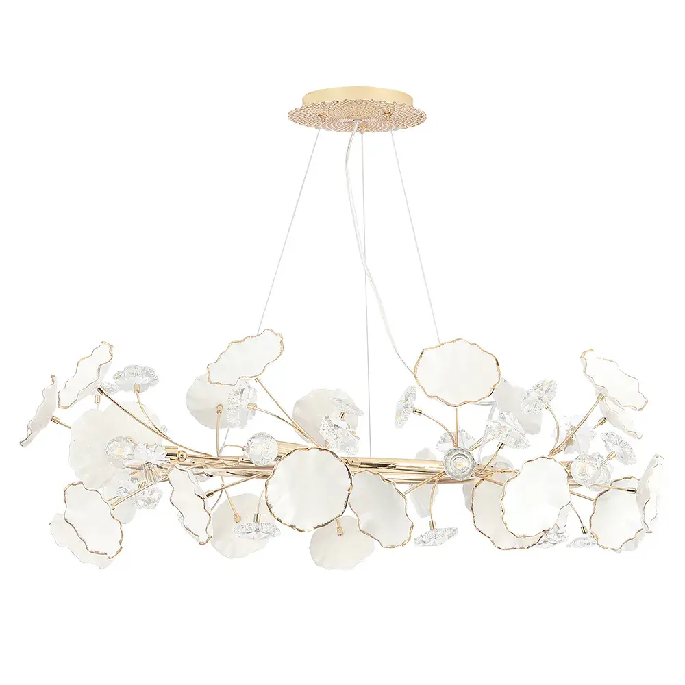 Люстра Crystal Lux MARGO SP9R — золотой, ракурс 3