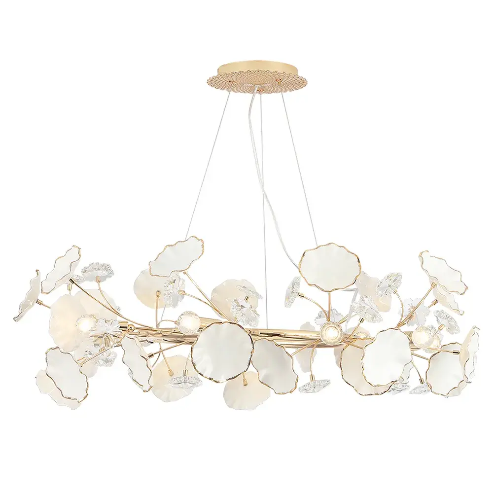 Люстра Crystal Lux MARGO SP9R — золотой, ракурс 4