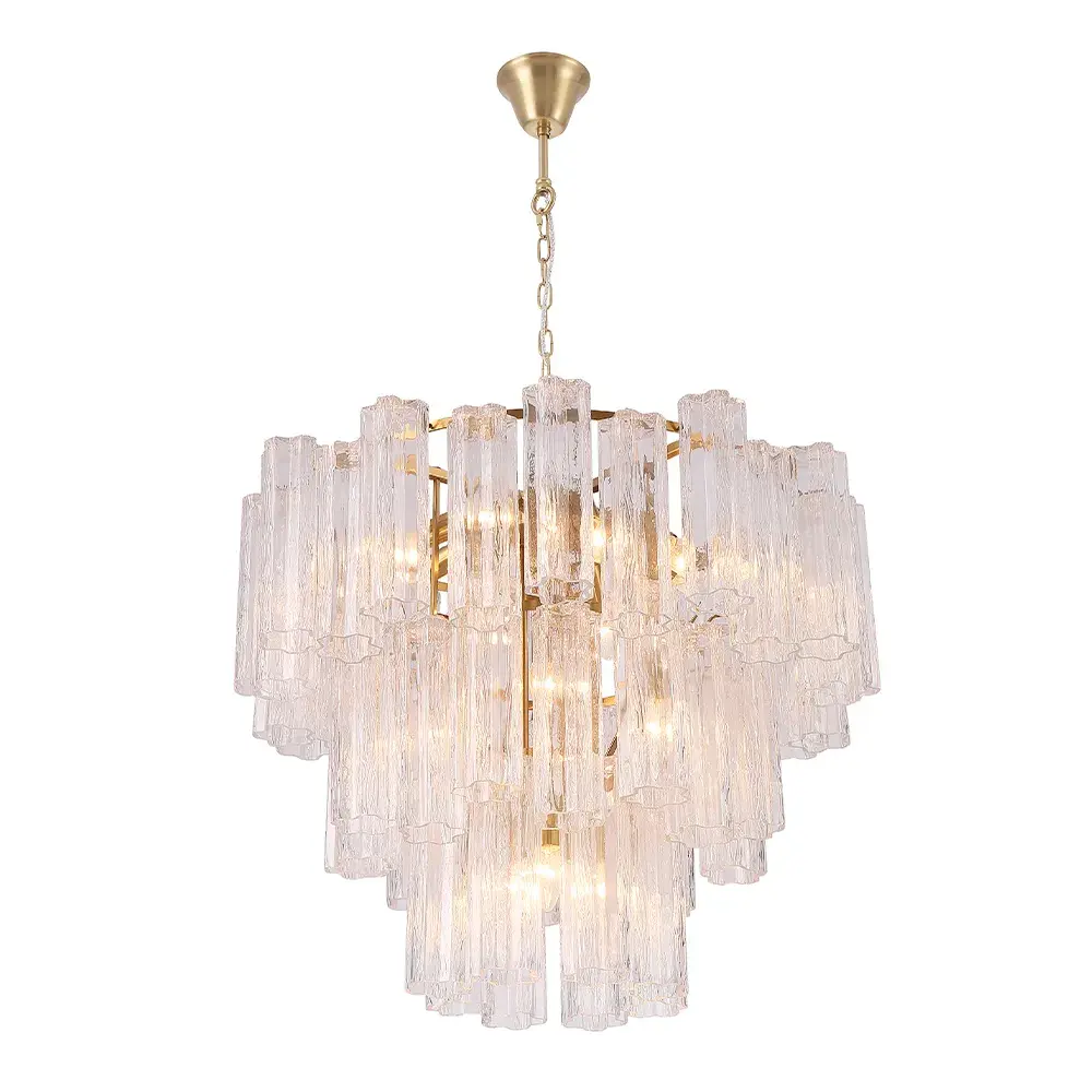 Люстра Crystal Lux ROSE SP15 BRASS — латунь, ракурс 2