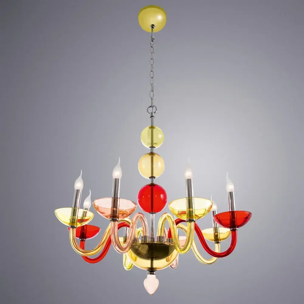 Люстра Divinare 1156/03 LM-8 LETIZIA — цветной
