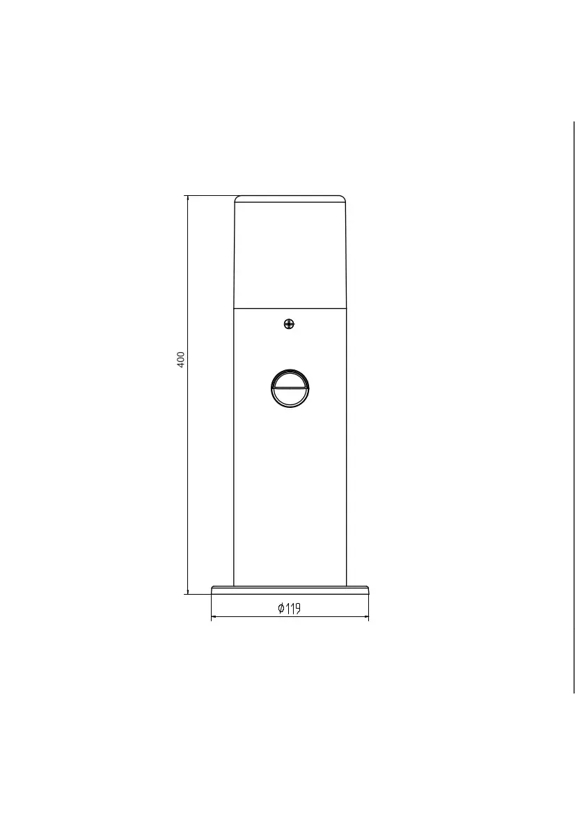 Уличный светильник Escada 10179/T GARDEN — серый