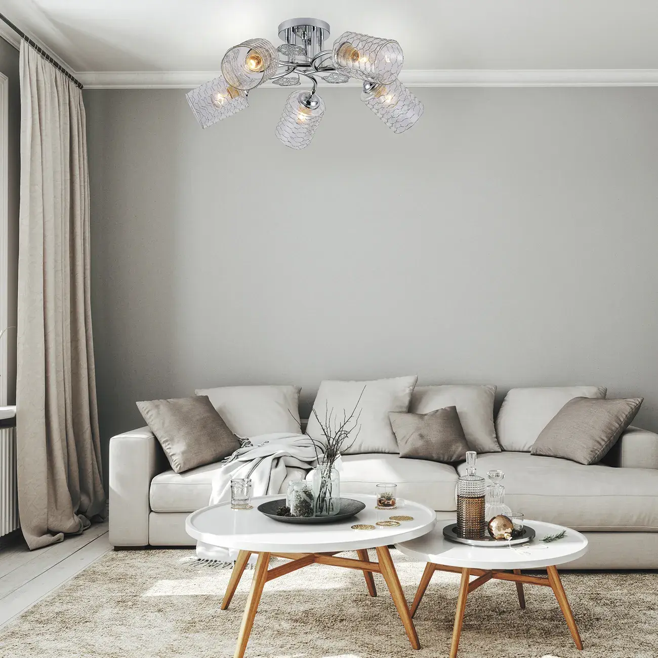 Люстра Escada 1113/5PL WEIGELA — хром, ракурс 4