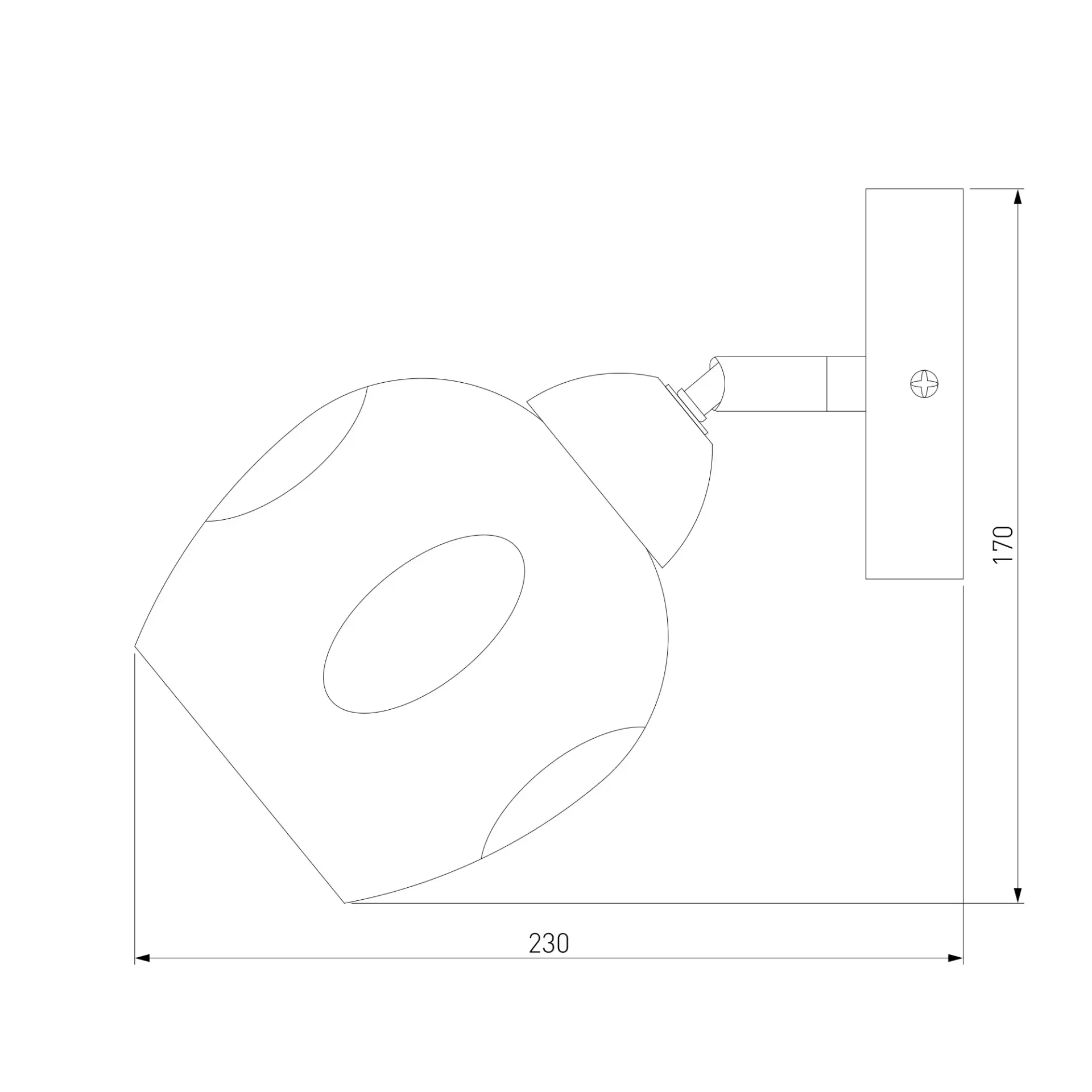Бра Eurosvet 30164/1 хром MARCI