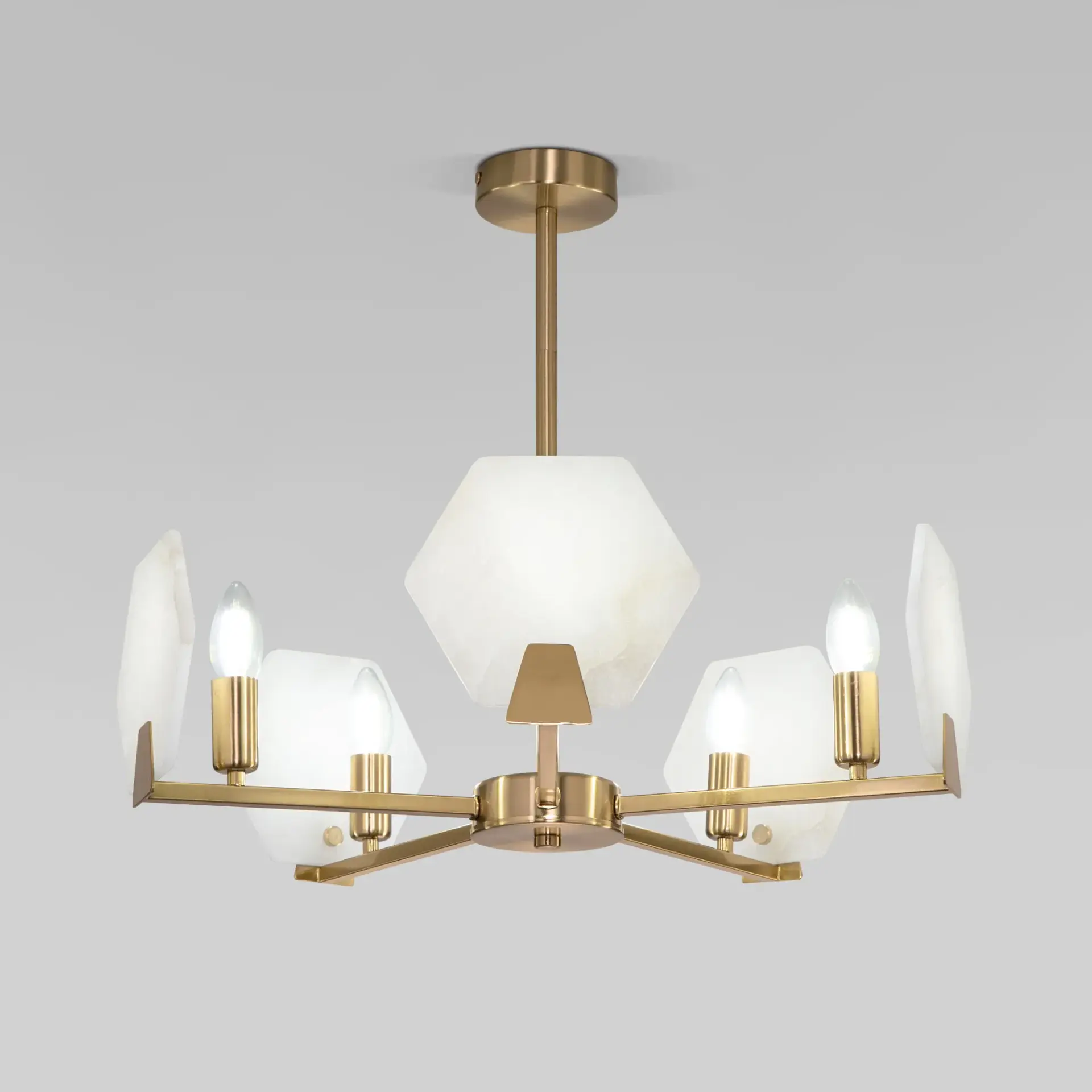 Люстра Eurosvet 60158/5 латунь MARBLE, ракурс 4