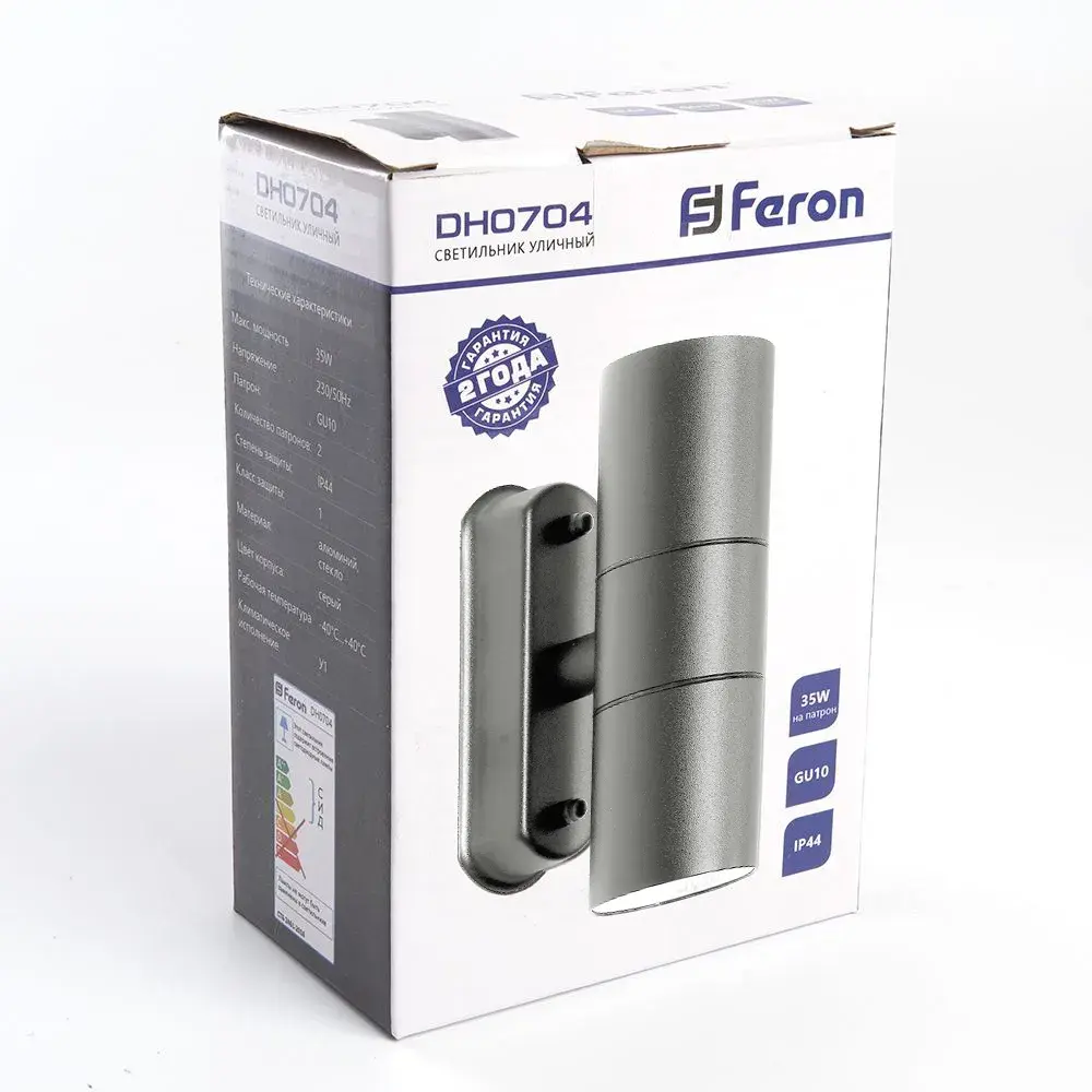 Уличный светильник Feron 11882 DH0704 — серый, ракурс 3