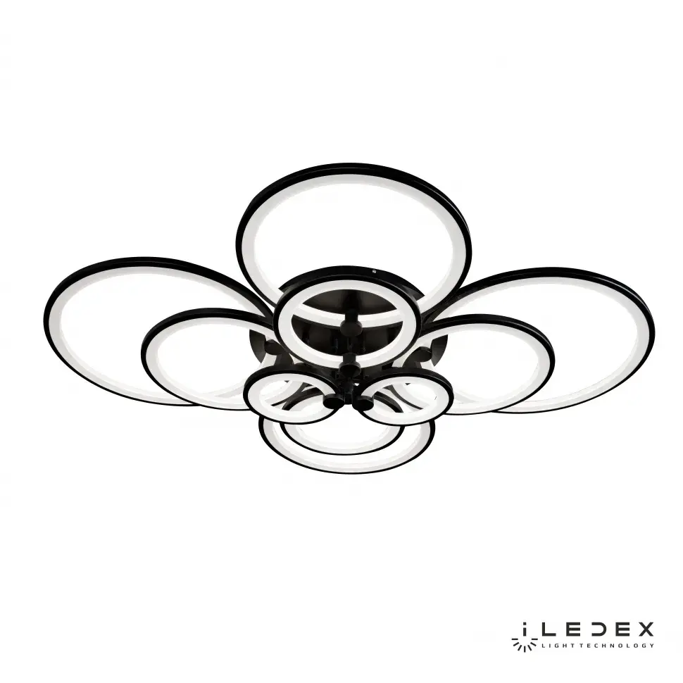 Люстра iLedex A001/10 BK RING — черный, ракурс 2