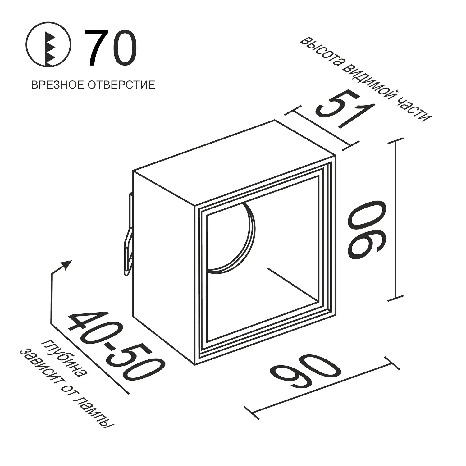Точечный светильник Ledron AO1501017 White — белый, ракурс 6