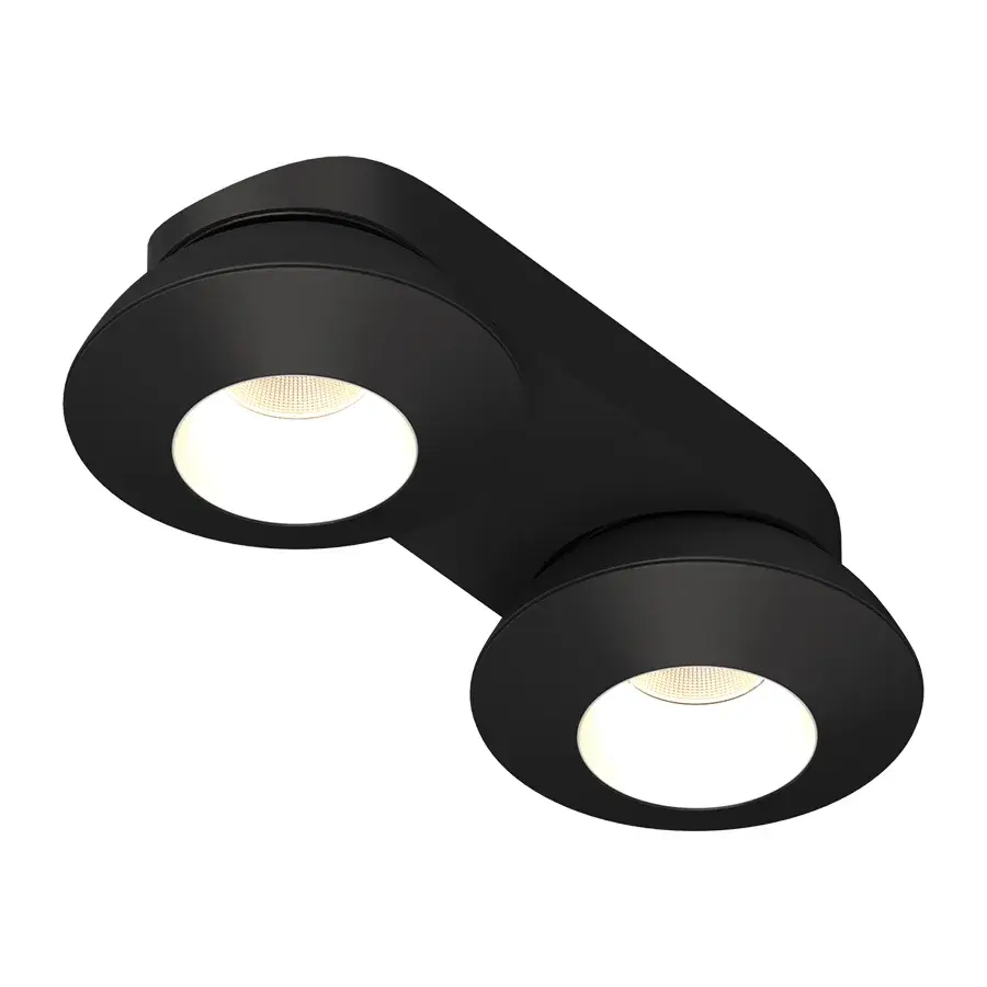 Точечный светильник Ledron KRIS SLIM 2 Black-White — черный