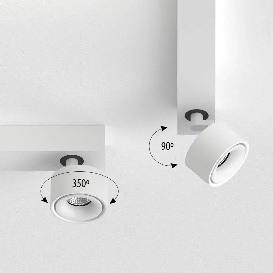 Спот Ledron SAGITONY E3 S75 White — белый, ракурс 5