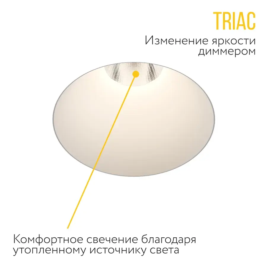 Точечный светильник Ledron STRONG White TRIAC — белый, ракурс 8
