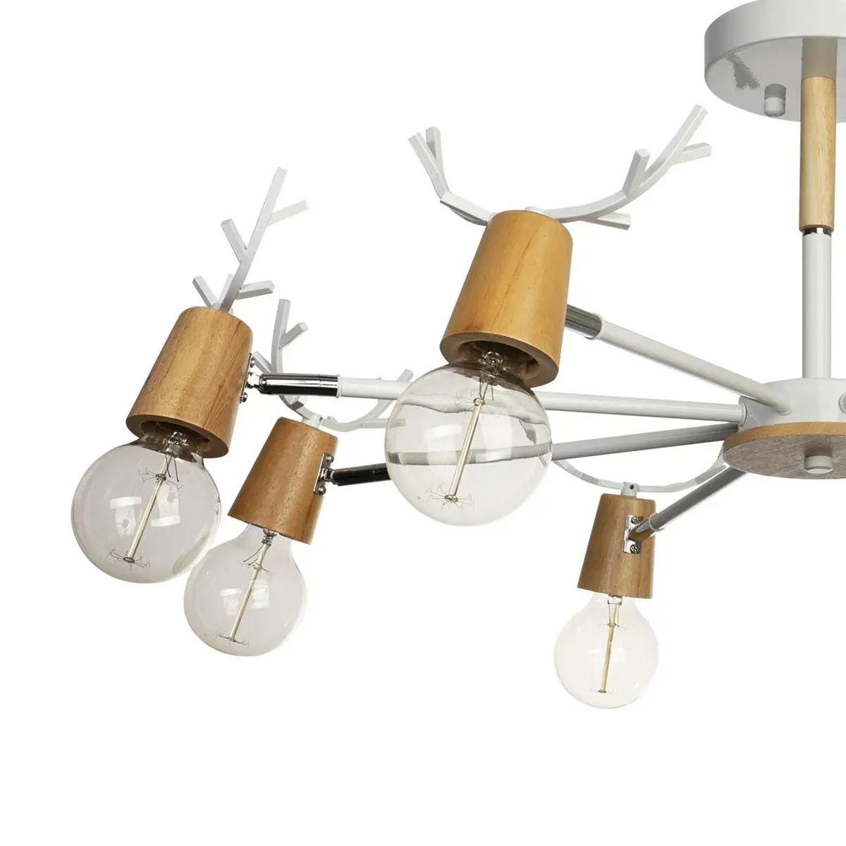 Люстра Loft IT 10024/8 White SVEN — белый, ракурс 3