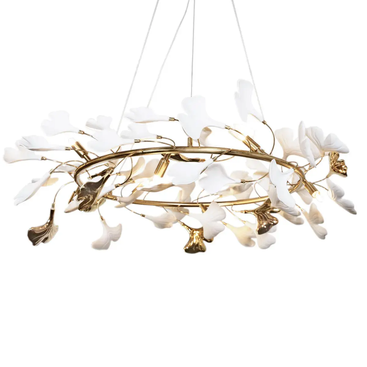 Люстра Loft IT 10124/8 FLEUR — золотой, ракурс 3