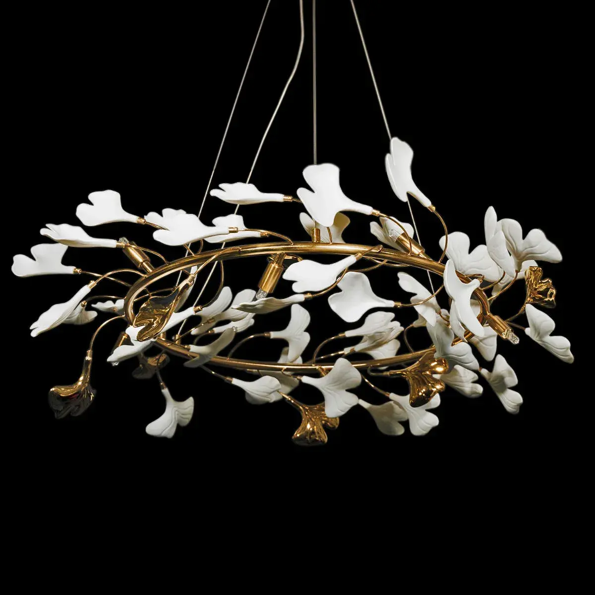 Люстра Loft IT 10124/8 FLEUR — золотой, ракурс 4