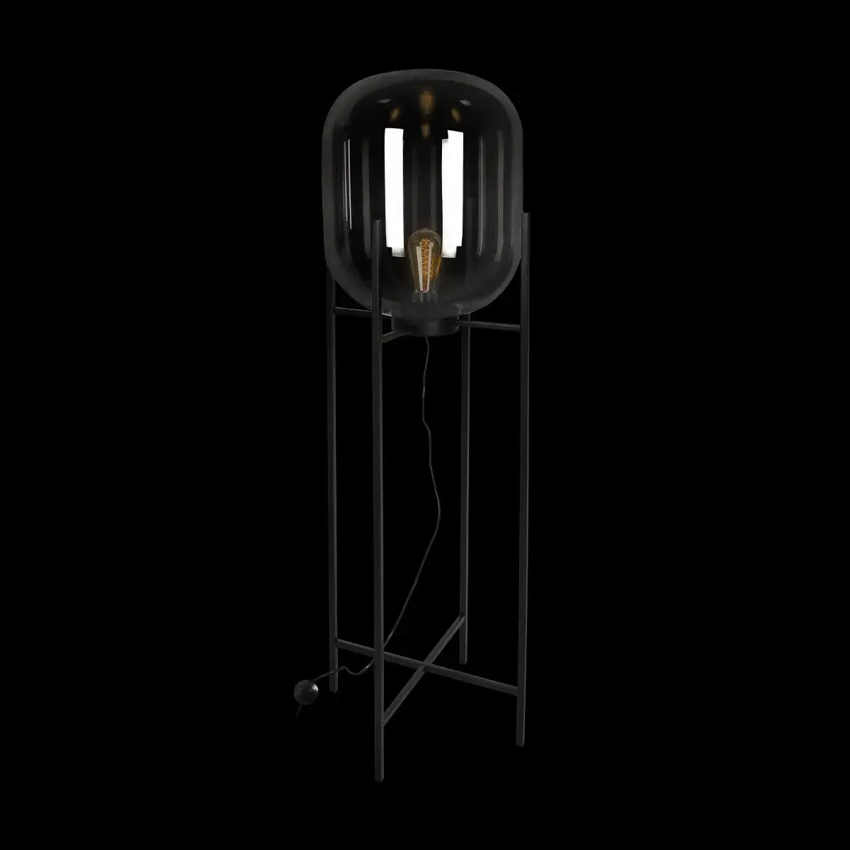 Торшер Loft IT 10195F/1600 Smoke ODA — черный, ракурс 4