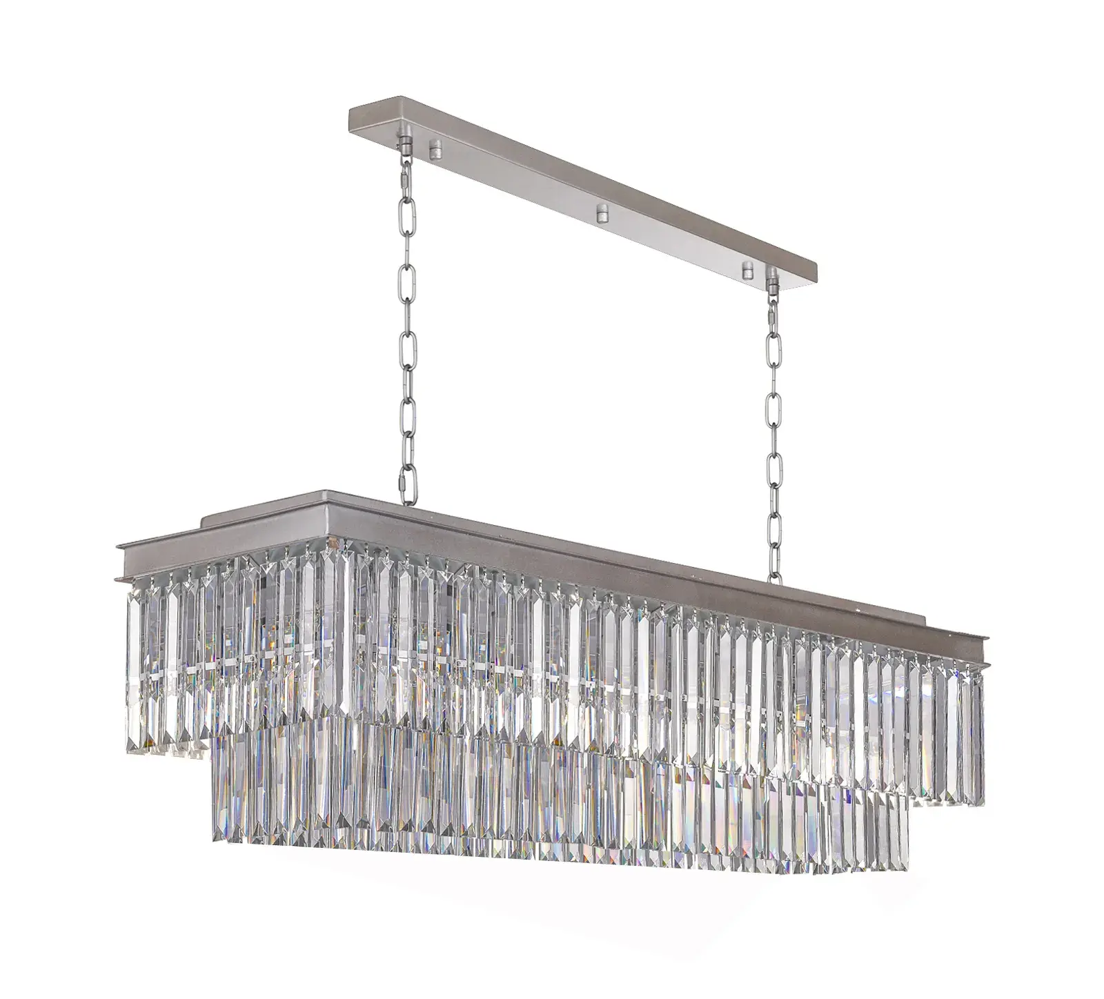 Светильник MAK Interior WTL2107-1200SL-CL ODEON L — серебряный, ракурс 3