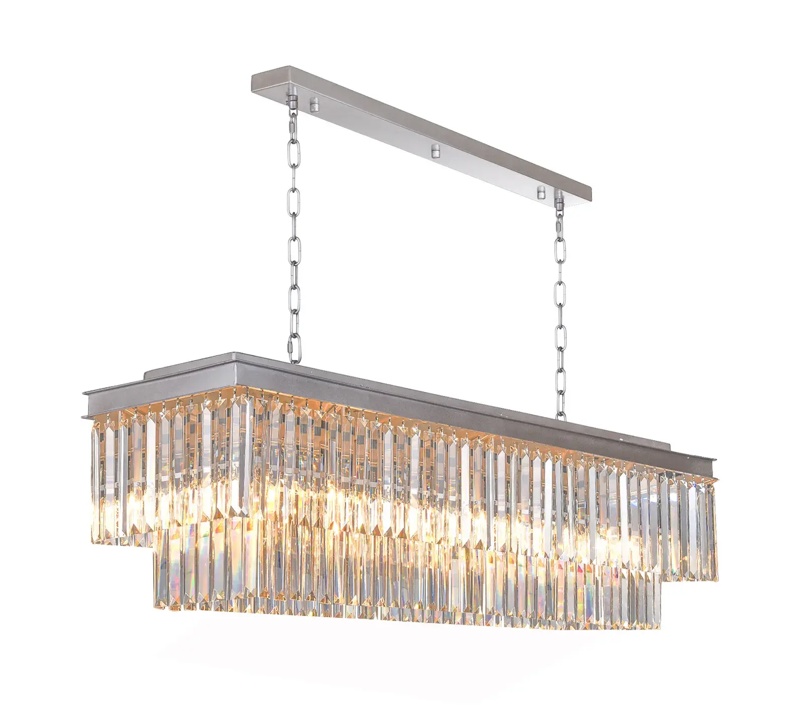 Светильник MAK Interior WTL2107-1200SL-CL ODEON L — серебряный, ракурс 4