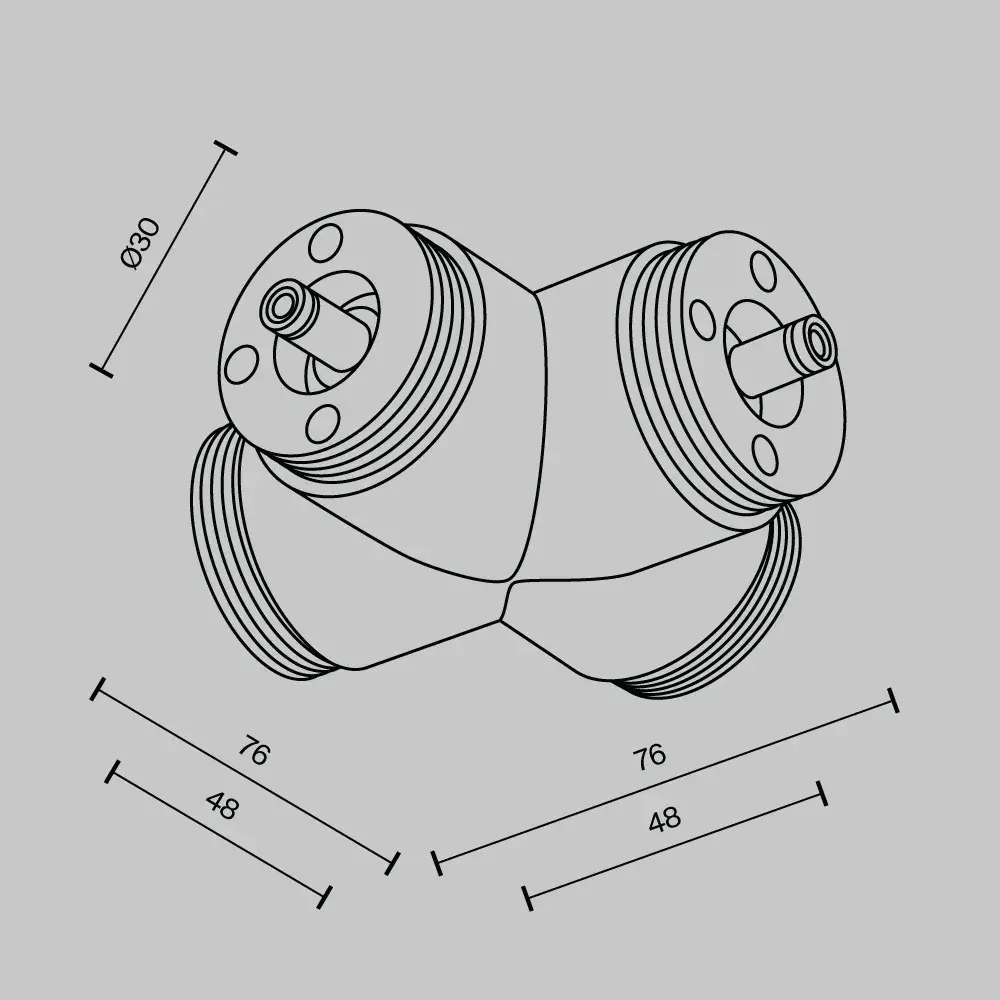 Коннектор Maytoni ACCESSORIES FOR SYSTEM SHELF — модульные, черный