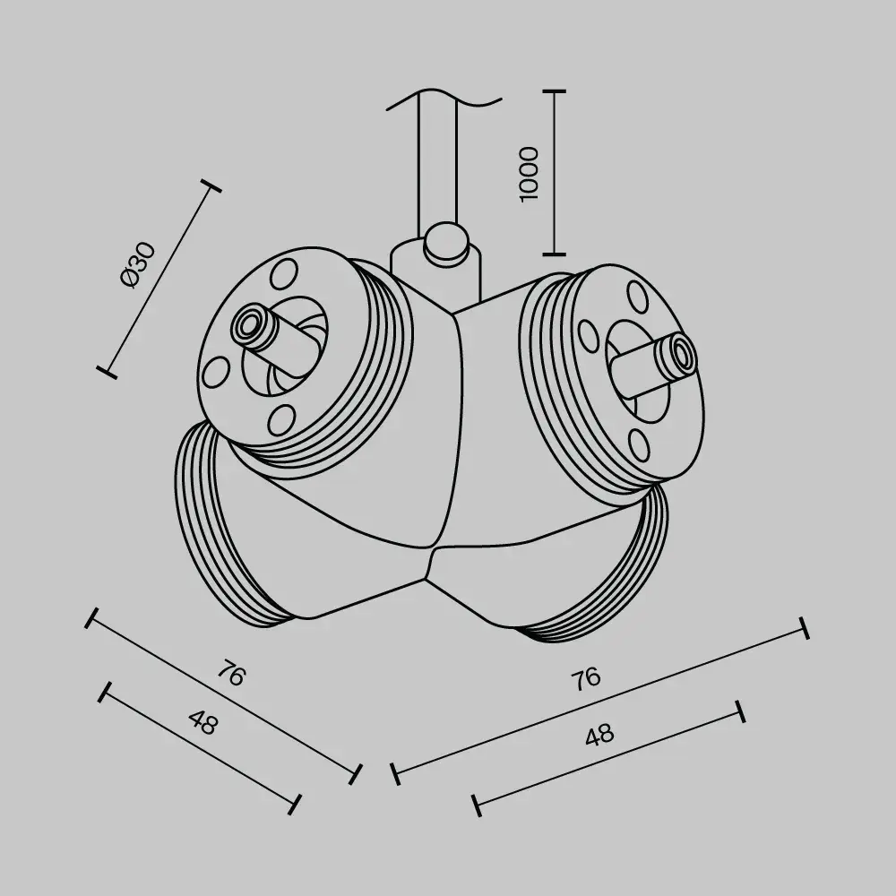 Ввод питания Maytoni ACCESSORIES FOR SYSTEM SHELF — модульные, черный