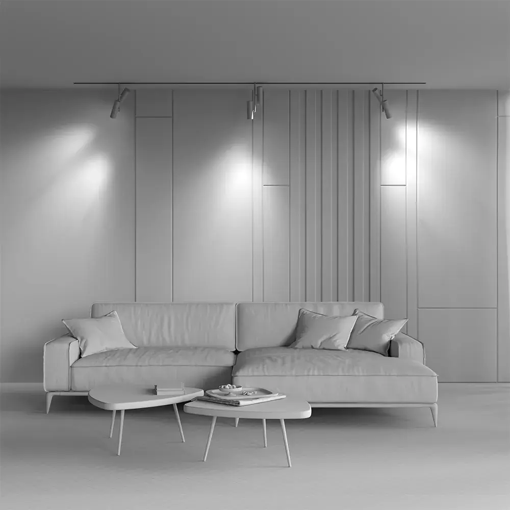 Трековый светильник Maytoni ELTI DUO — магнитные, латунь, ракурс 7