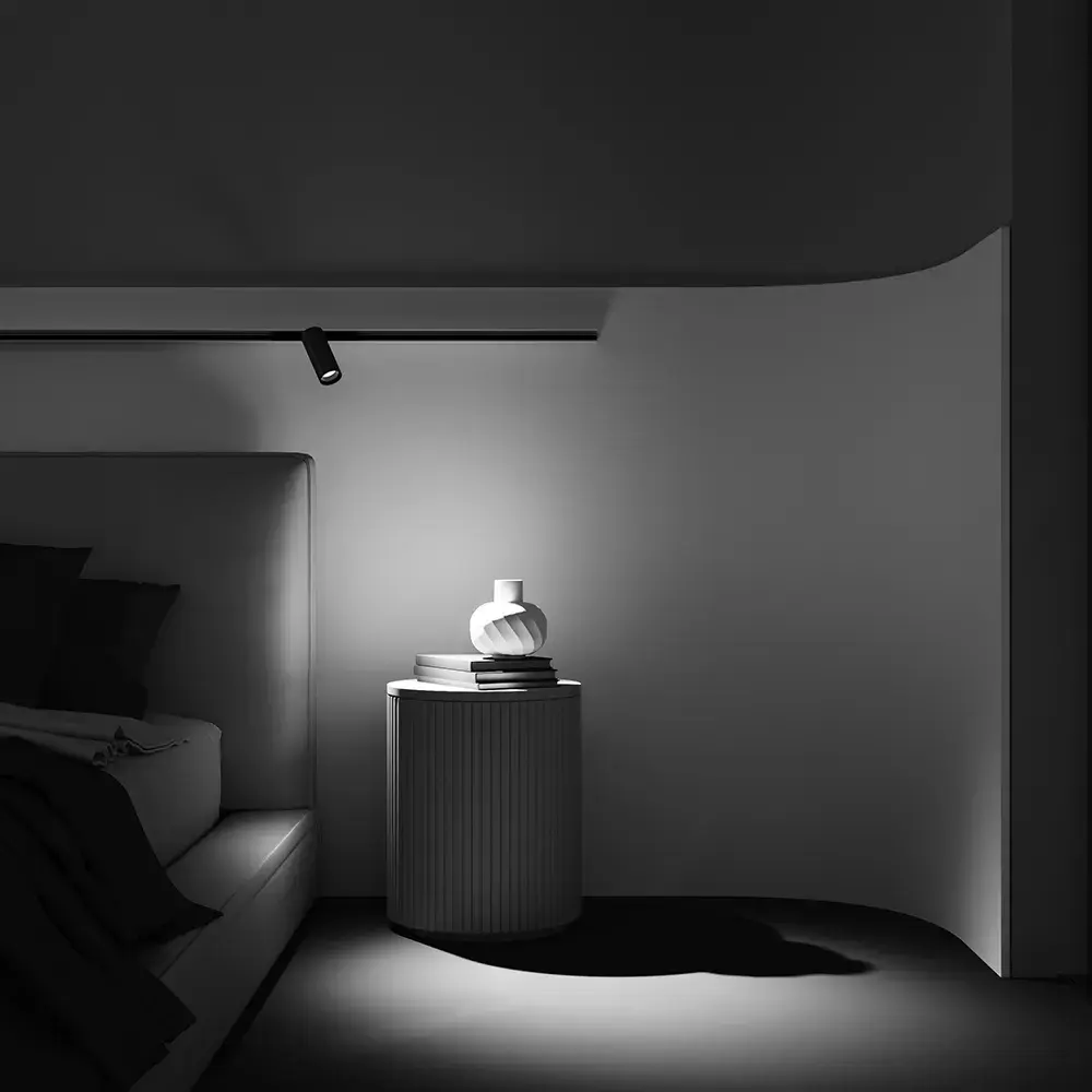 Трековый светильник Maytoni FOCUS LED — магнитные, латунь, ракурс 7