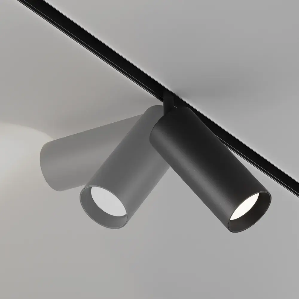 Трековый светильник Maytoni FOCUS LED EXILITY — магнитные, черный, ракурс 3