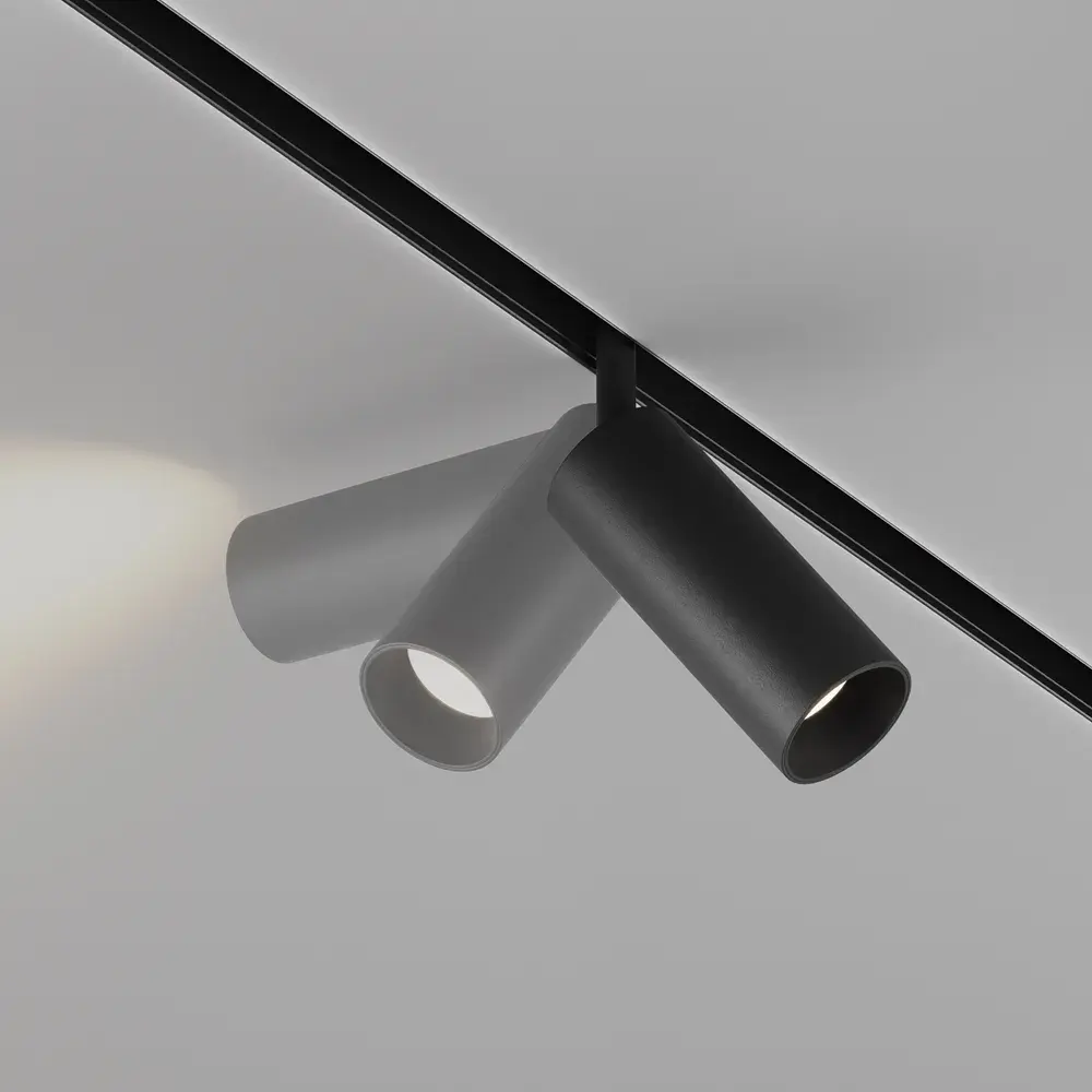 Трековый светильник Maytoni FOCUS LED — магнитные, черный, ракурс 3