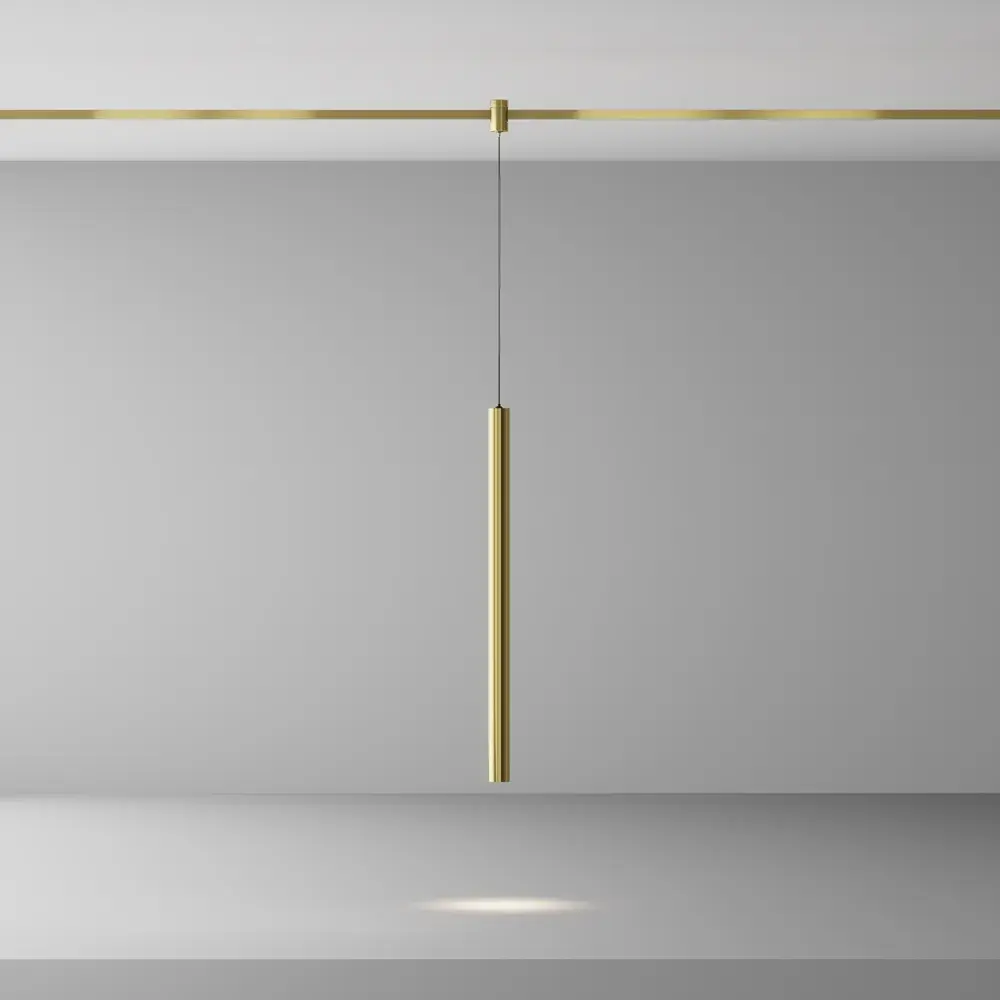 Трековый светильник Maytoni FOCUS LED — магнитные, латунь, ракурс 4