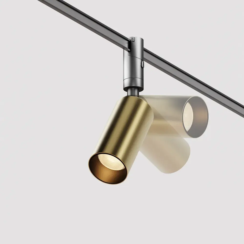 Трековый светильник Maytoni FOCUS LED — магнитные, бронза, ракурс 2