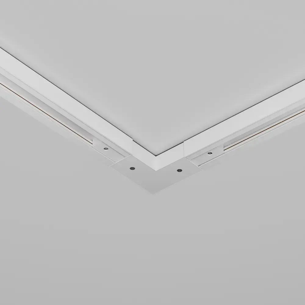 Коннектор Maytoni ACCESSORIES FOR TRACKS UNITY — однофазные, белый, ракурс 3