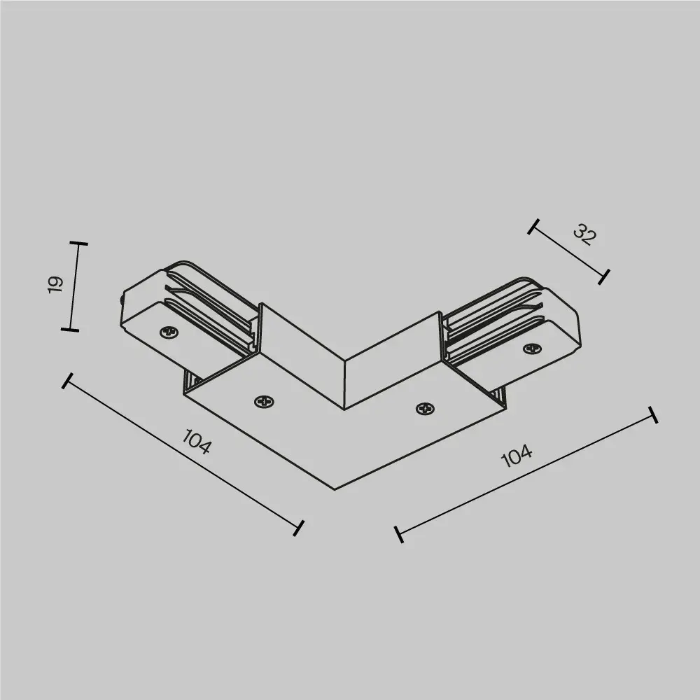 Коннектор Maytoni ACCESSORIES FOR TRACKS UNITY — однофазные, белый
