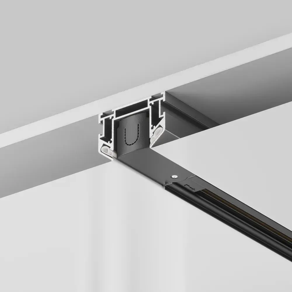 Комплектующая Maytoni THREE PHASE TRACK SYSTEM TRINITY — трехфазные, белый, ракурс 2