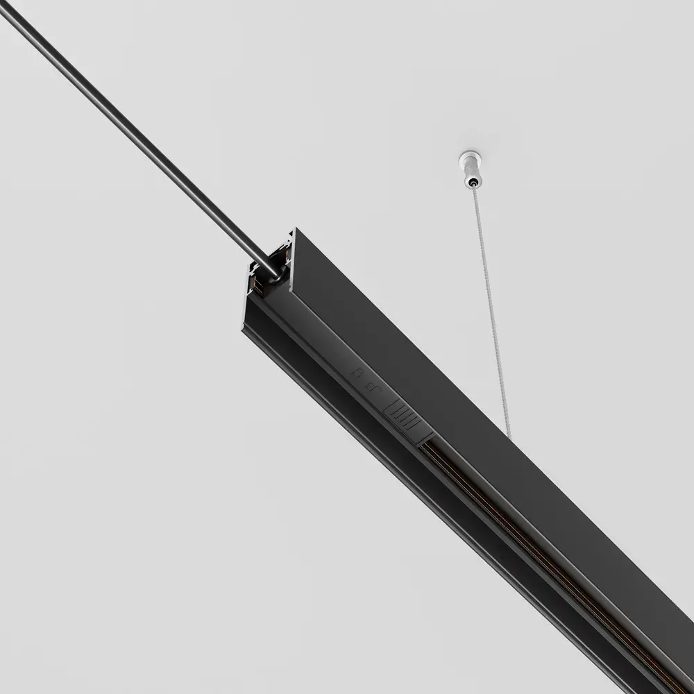 Трековый светильник Maytoni ACCESSORIES FOR 20MM MAGNETIC TRACK SYSTEM EXILITY — магнитные, черный, ракурс 3