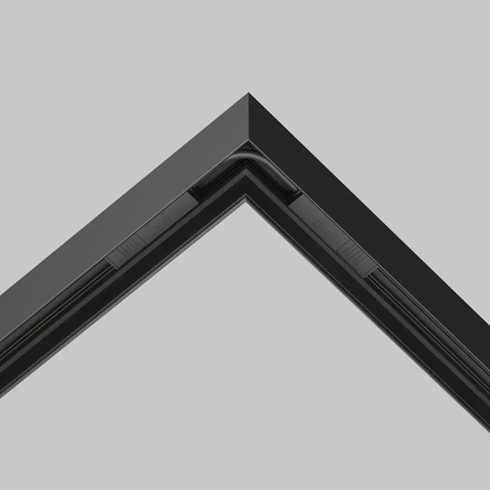 Коннектор Maytoni ACCESSORIES FOR TRACKS EXILITY — магнитные, черный, ракурс 3