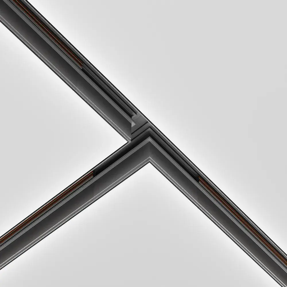 Коннектор Maytoni ACCESSORIES FOR TRACKS EXILITY — магнитные, черный, ракурс 3