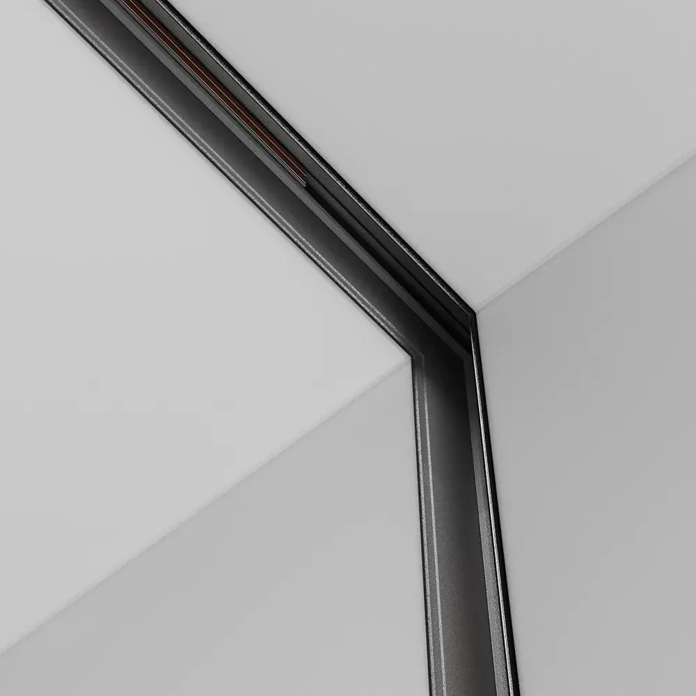 Коннектор Maytoni ACCESSORIES FOR TRACKS EXILITY — магнитные, черный, ракурс 3