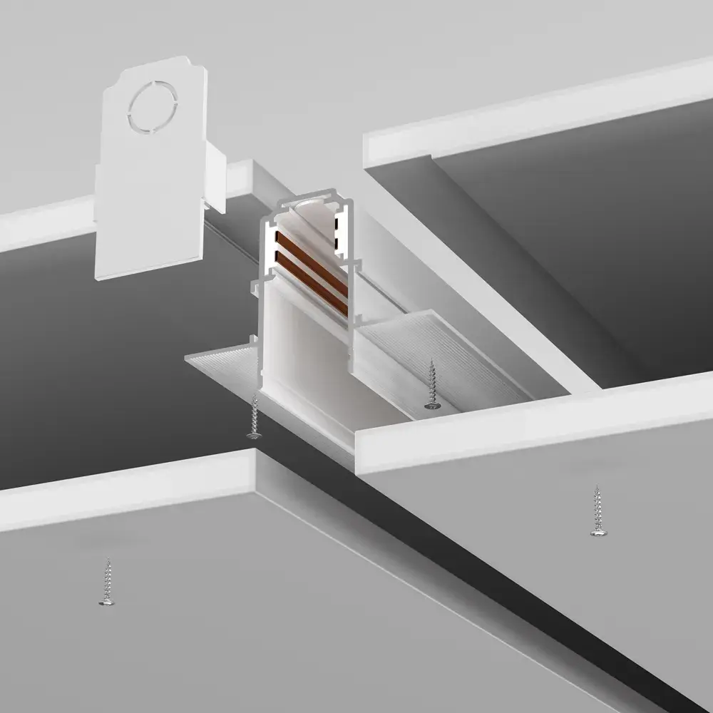 Шинопровод Maytoni BUSBAR TRUNKINGS EXILITY — магнитные, белый, ракурс 3