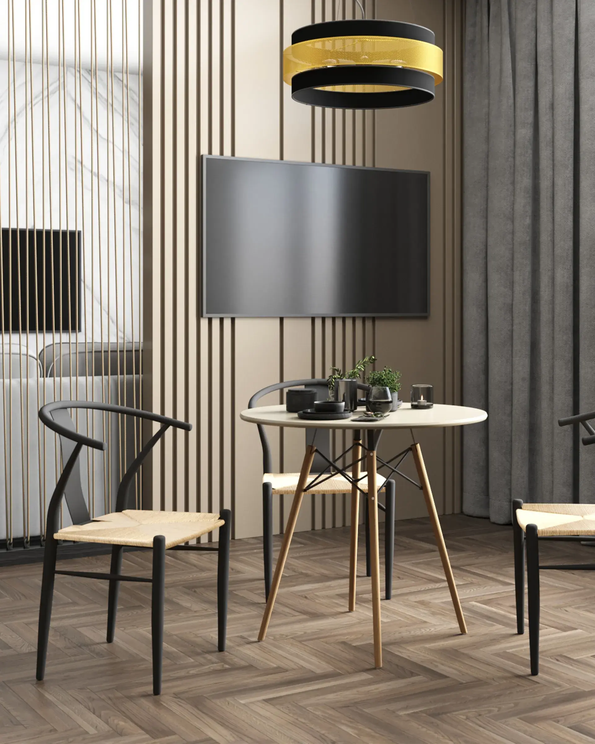 Светильник Moderli V10492-6P GELA — черный, ракурс 4