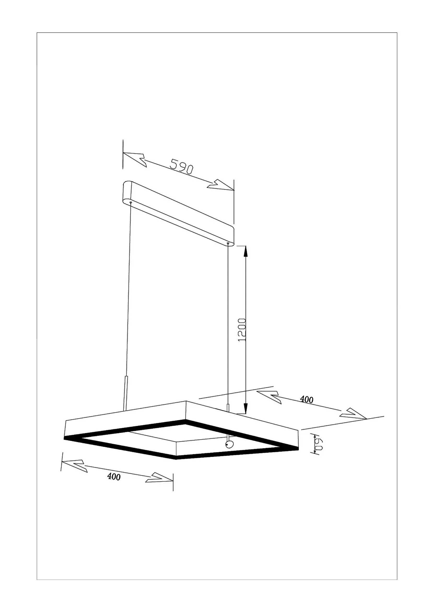 Светильник Moderli V2450-PL STRAIGHT — белый