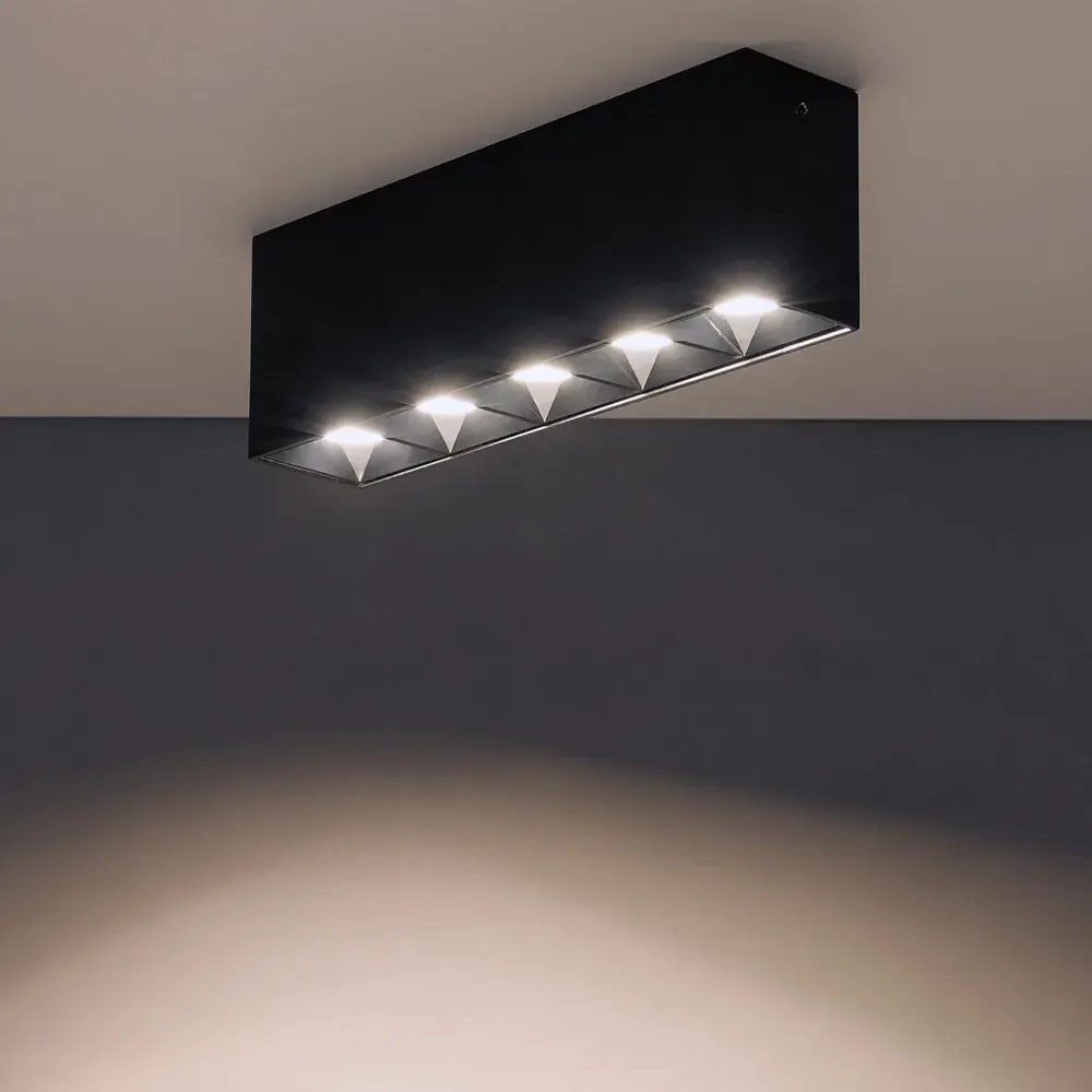Точечный светильник Nowodvorski 10058 MIDI LED — черный, ракурс 3