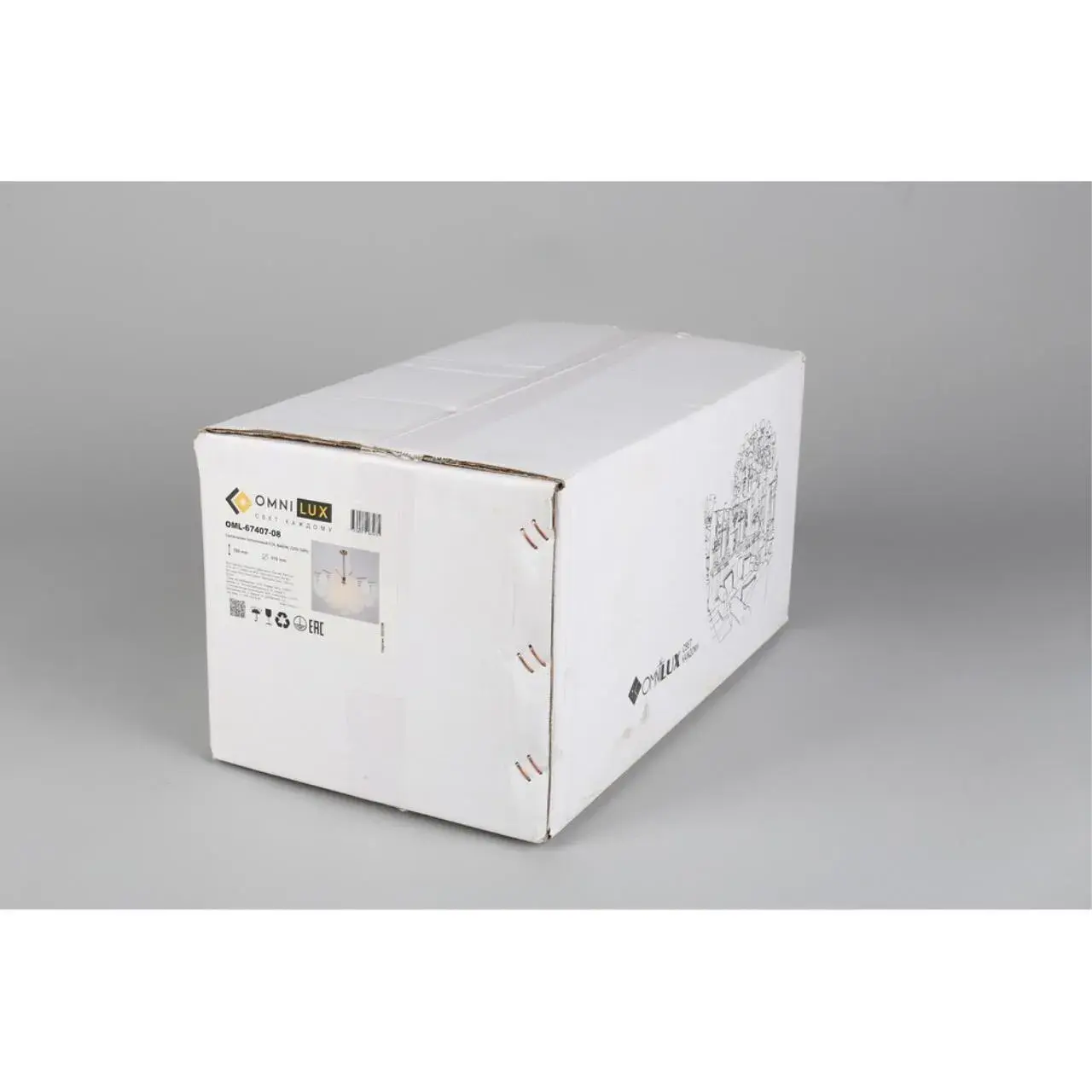 Люстра Omnilux OML-67407-08 LERICI — золотой, ракурс 8