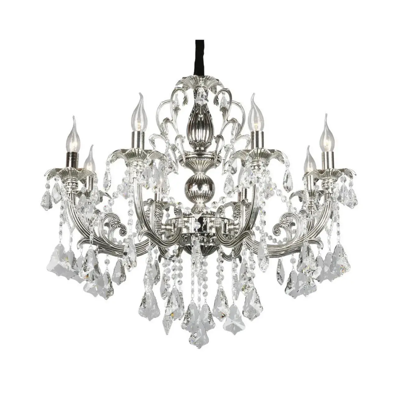 Люстра Omnilux OML-77713-08 GROSSETO — серебряный