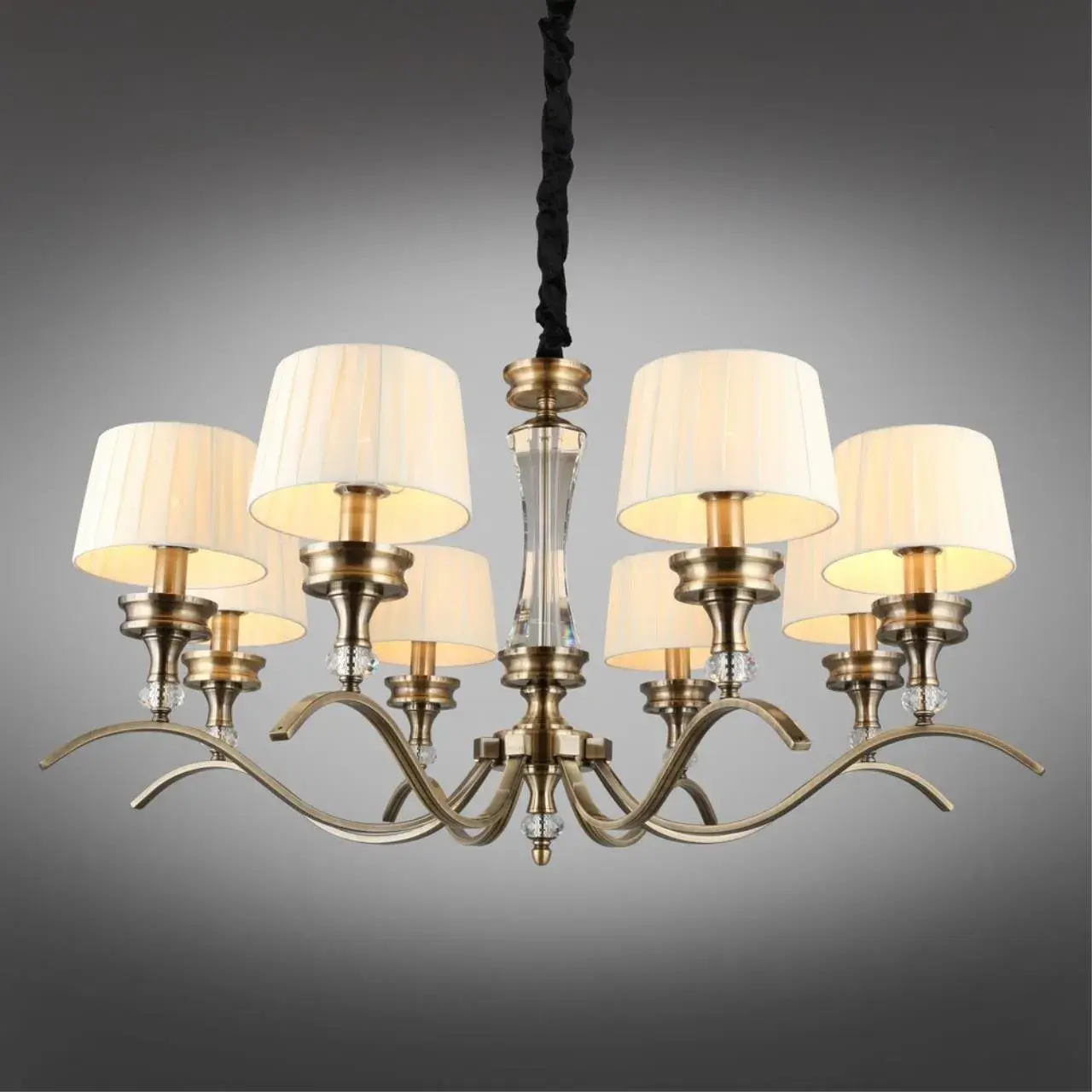 Люстра Omnilux OML-88413-08 AROSIO — бронза, ракурс 2