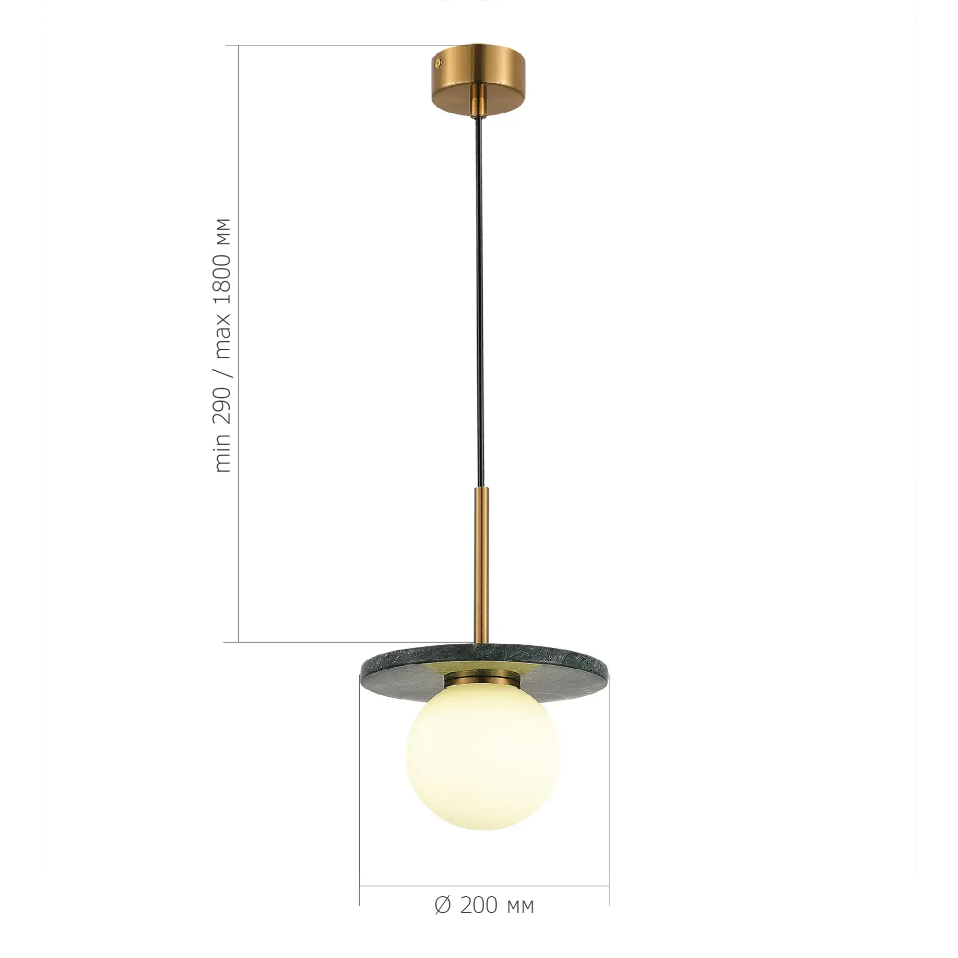 Светильник ST Luce SL1191.363.01 НЕБУЛА — латунь